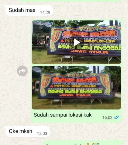 Pengiriman Papan Bunga Sumberboto Wonotirto